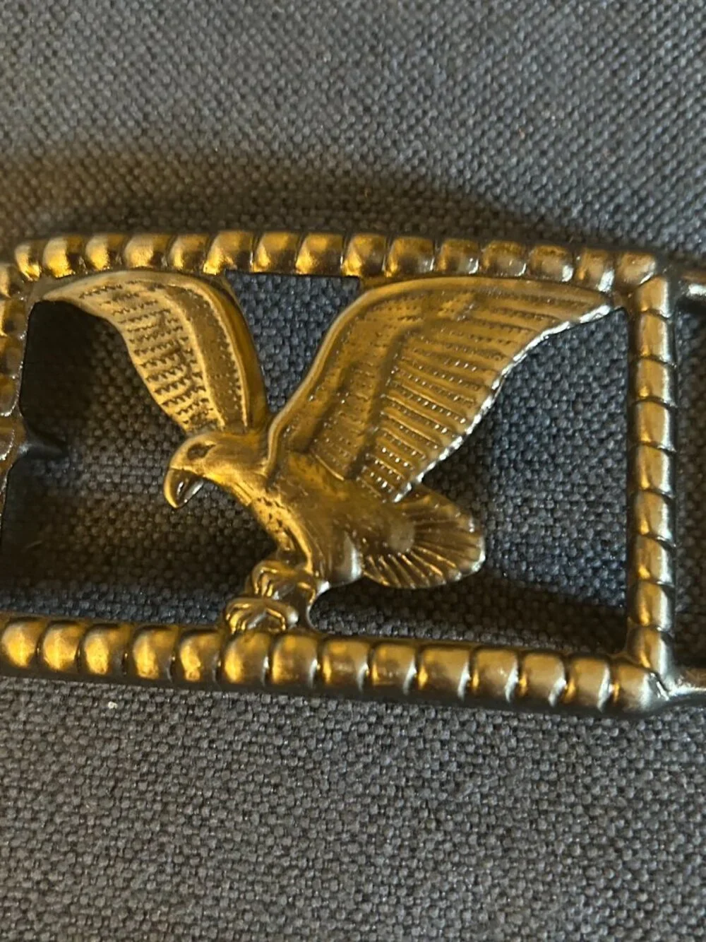 Vintage  Brass Belt  Buckle